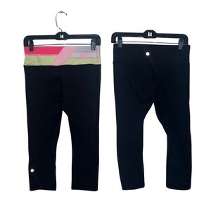 Lululemon Reversible Crop Leggings Size 6